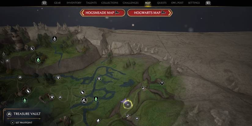 The East North Ford Bog Treasure Vault in Hogwarts Legacy