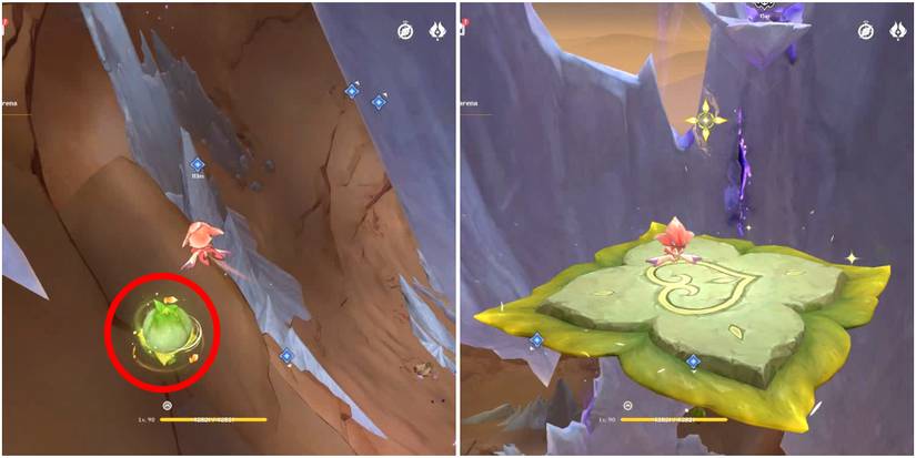 transforms ruebright into floral platforms in genshin impact