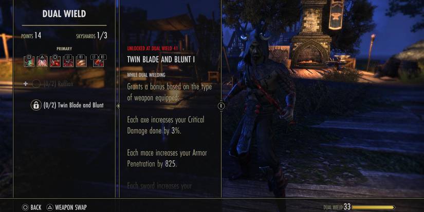 Twin Blade And Blunt skill in Elder Scrolls Online