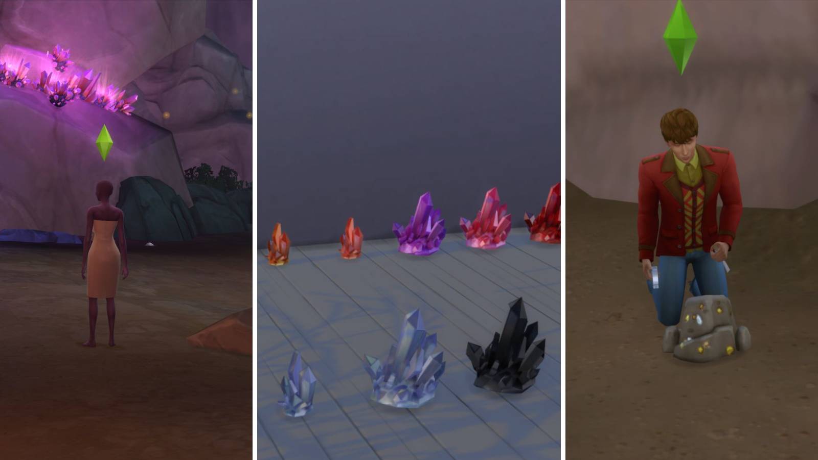 How to find crystals in The Sims 4