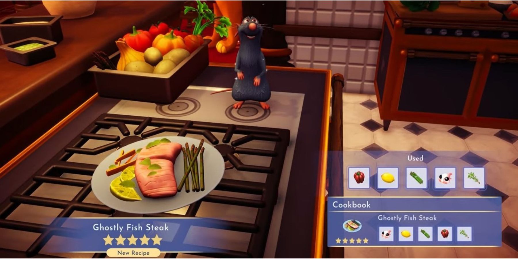 Disney Dreamlight Valley: How to Make Ghostly Fish Steak