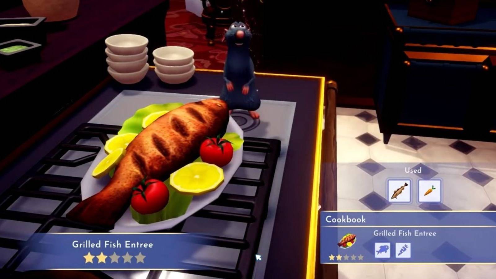 grilled fish entree disney dreamligt valley