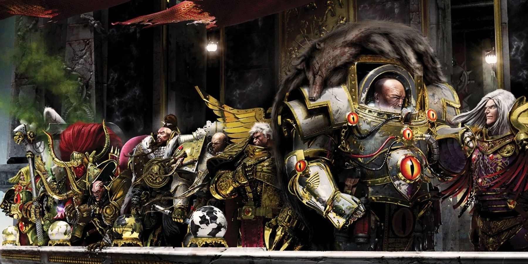 Warhammer 40k - Strongest Primarchs Header Image Showing All Primarchs Together-1