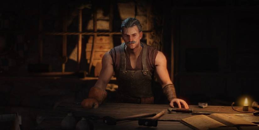 Tiltren's resident blacksmith in Wartales