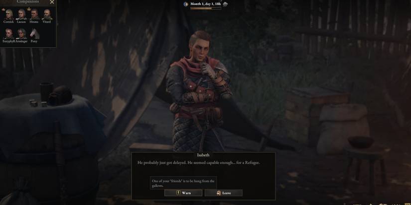 Bandit leader Isabeth in Wartales