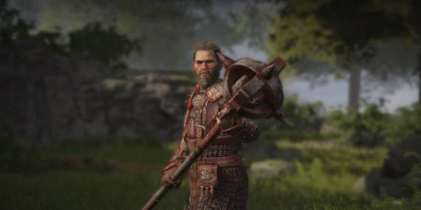 Matthias Lund, one of the early boss enemies in Wartales