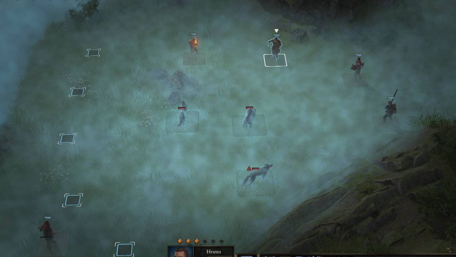 Fighting a pack of ghost animals in Wartales