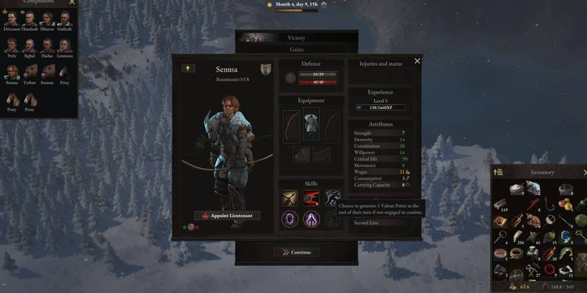 Wartales Second Line Perk