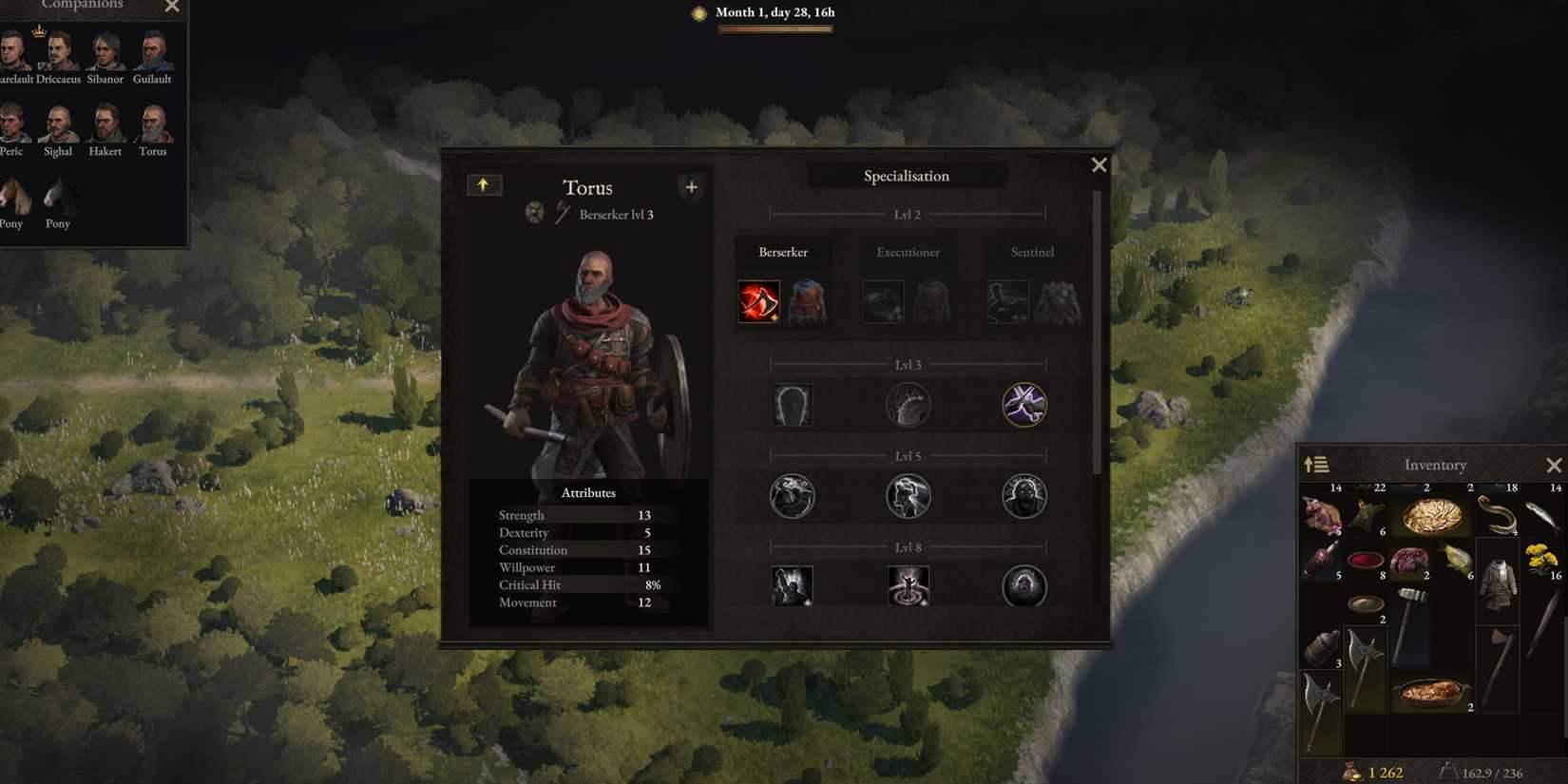 Wartales Warrior Class