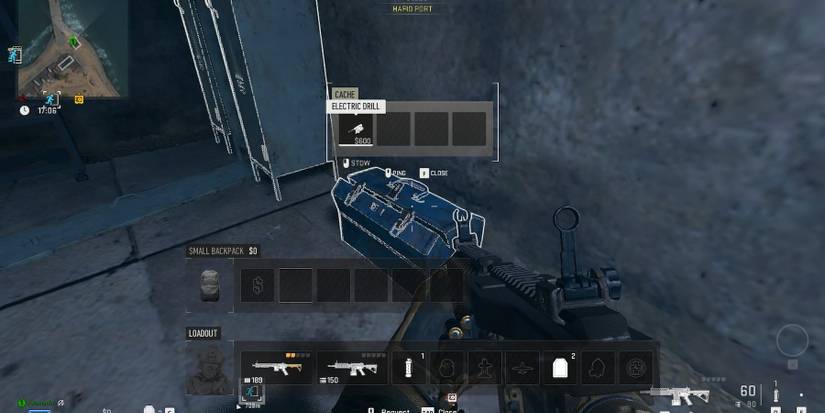 An electric drill inside a toolbox in Warzone 2 DMZ
