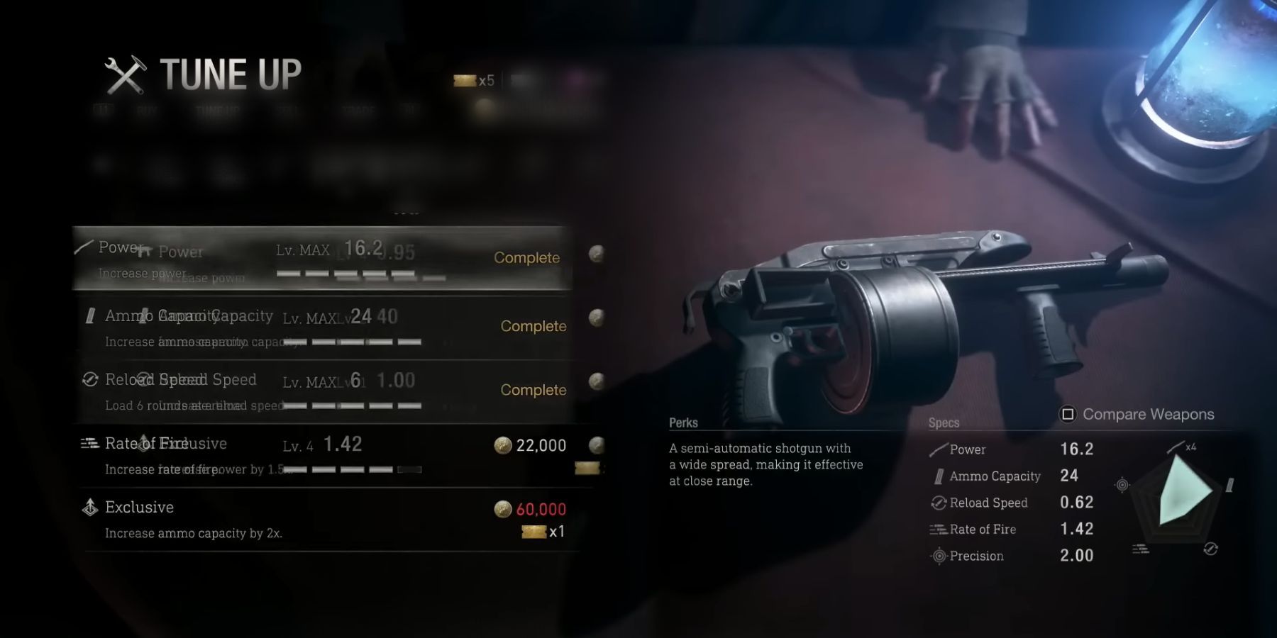 Punisher Location, Weapons Stats, and Upgrades