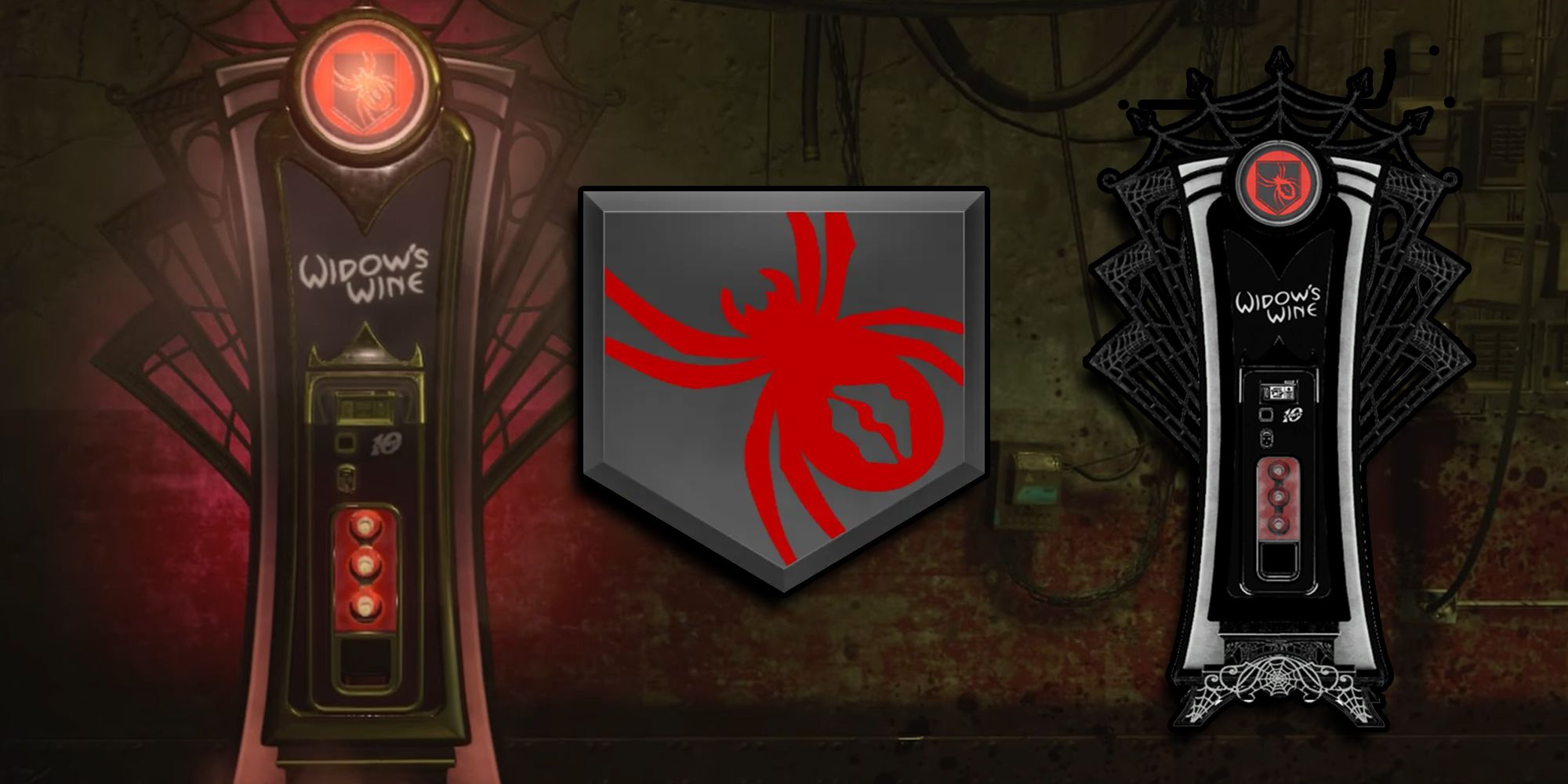 Call of Duty - Widow's Wine Perk Machine With PNG Of Machine And Logo On Top