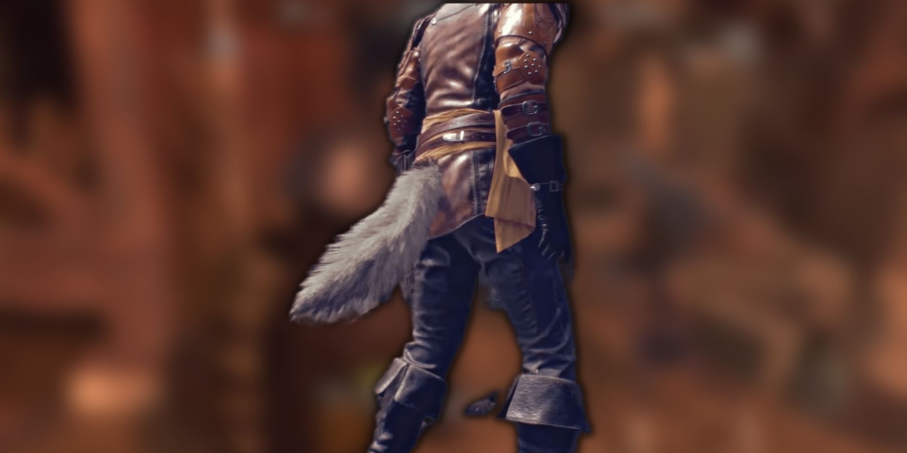 image showing the wolf tail in the resident evil 4 remake.