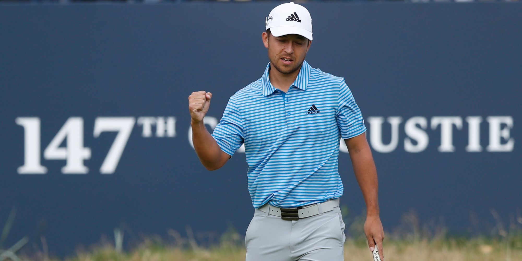 PGA Golfer Xander Schauffele celebrating during a competition