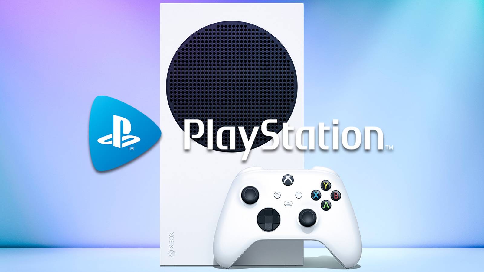 xbox series s console playstation logo