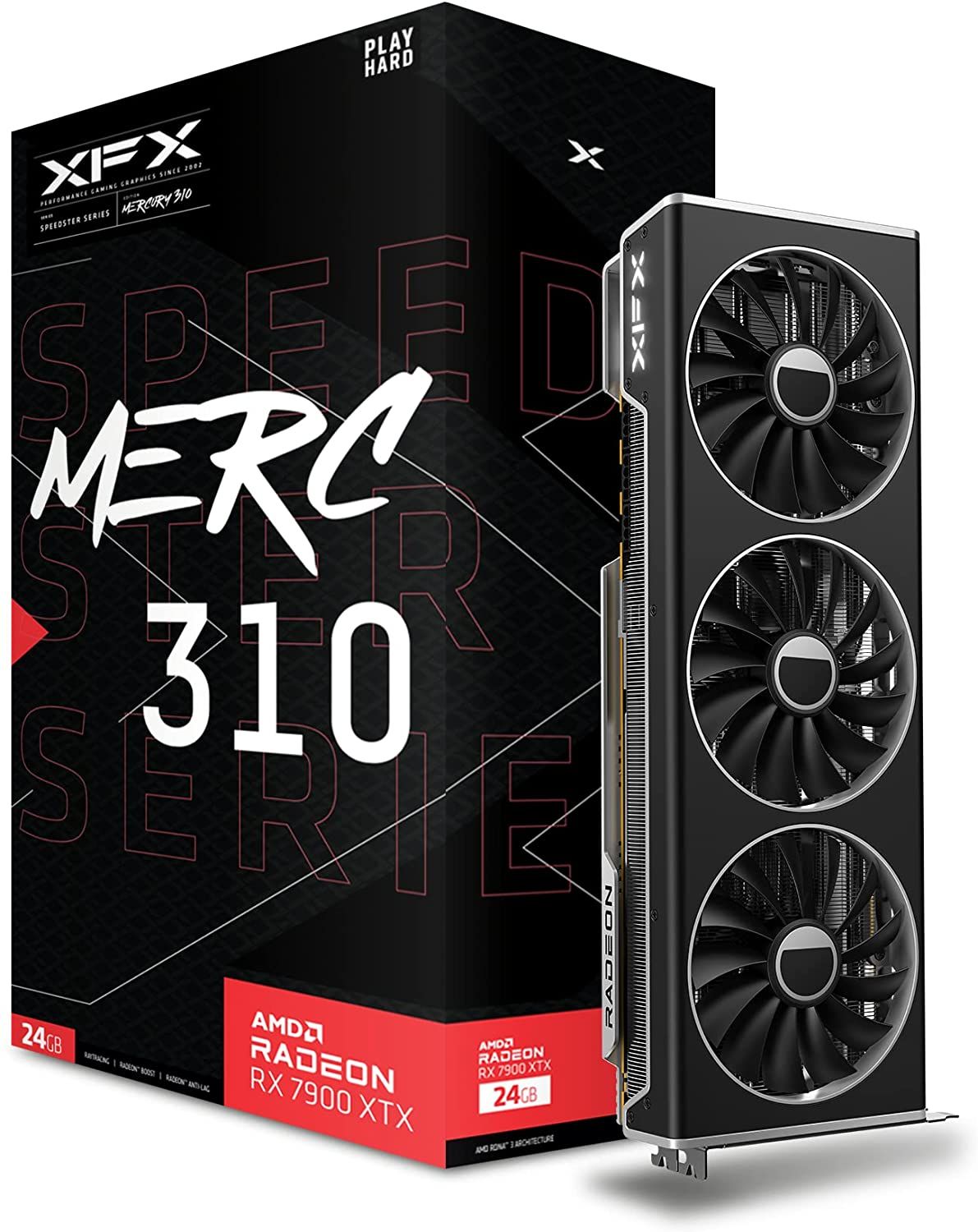 XFX Speedster MERC310 AMD Radeon RX 7900XTX Black 24G