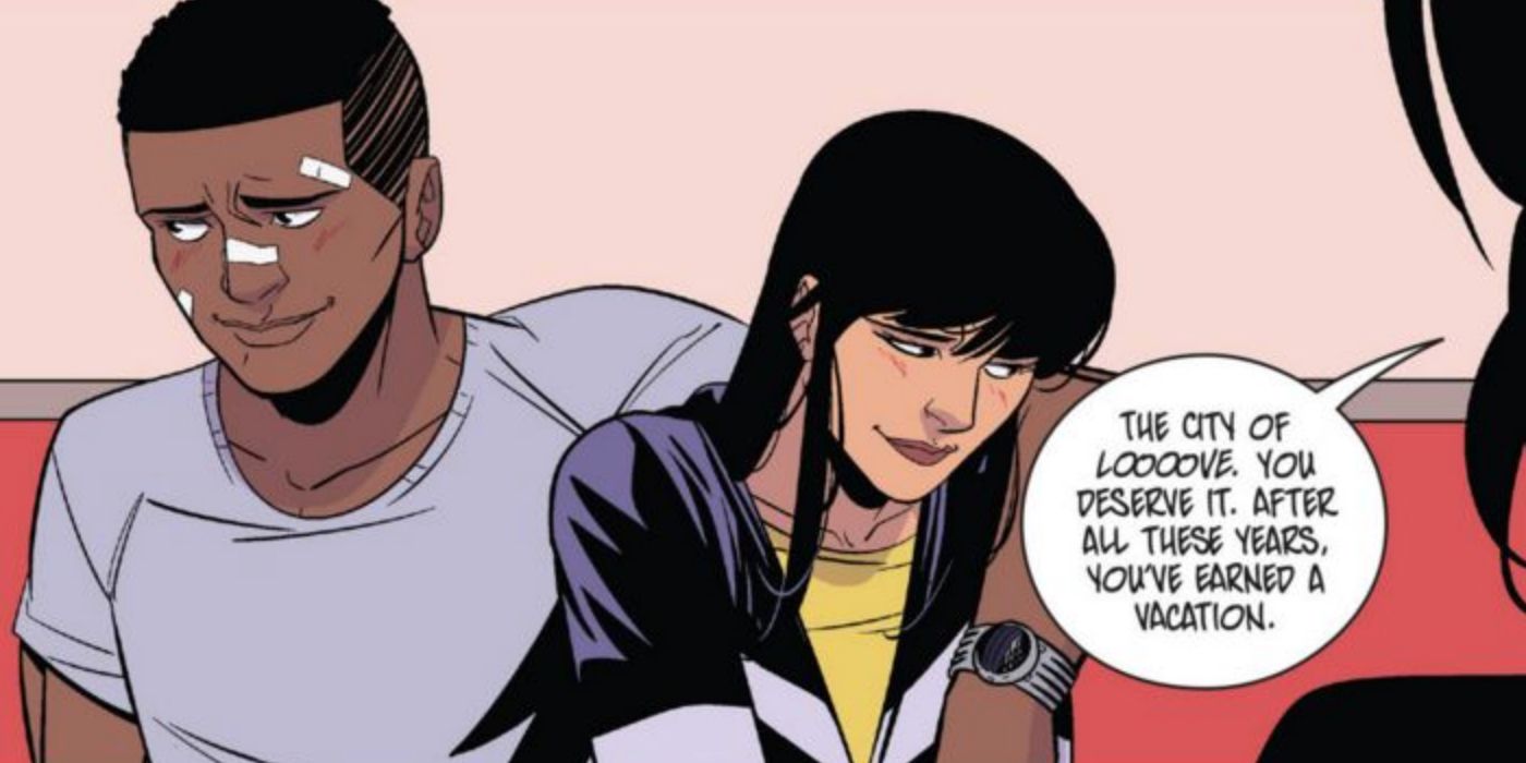 Zack And Trini In Mighty Morphin Power Rangers Pink Comic