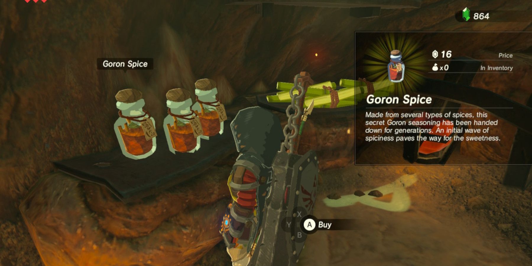 Zelda: Breath of the Wild - Where to Find Goron Spice