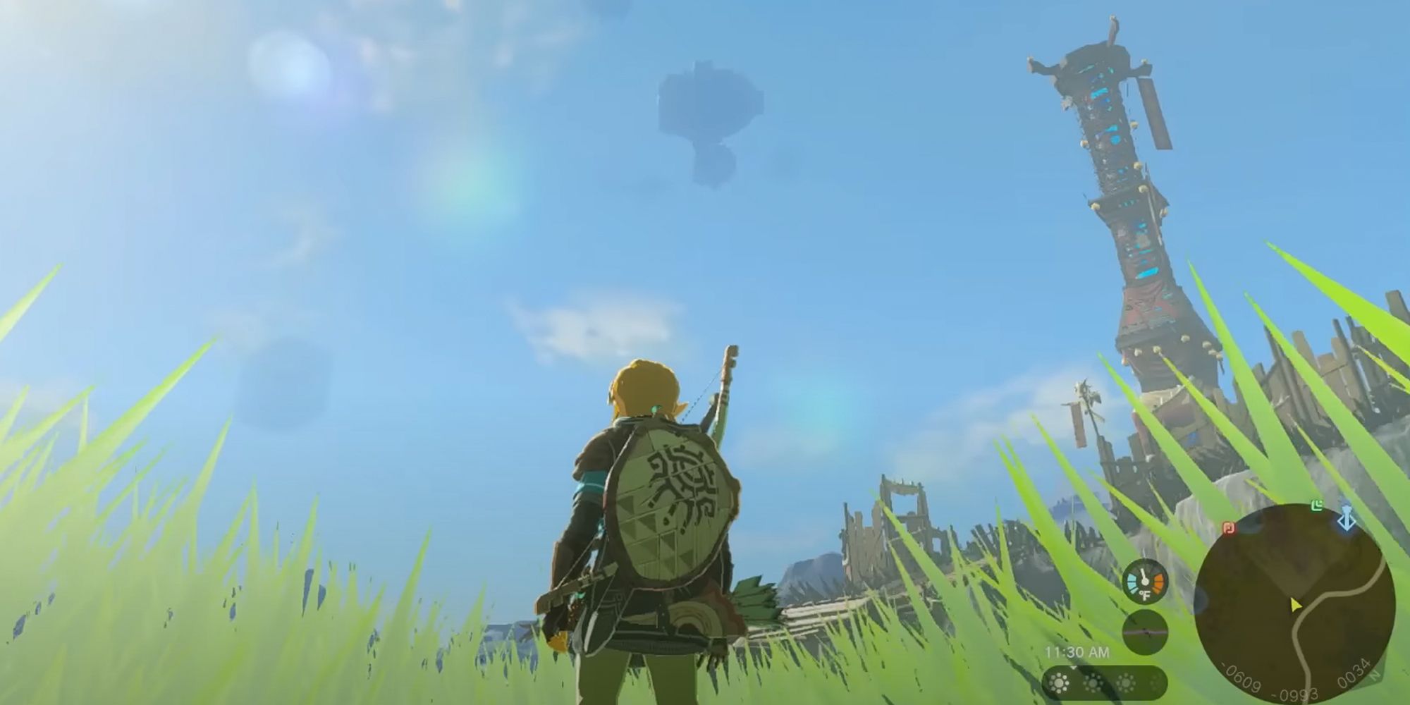 Hyrule Skyview Tower in Tears of the Kingdom