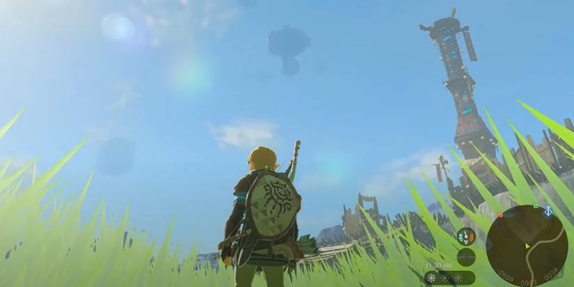 Hyrule Skyview Tower in Tears of the Kingdom
