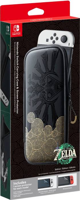 Zelda Tears of the Kingdom Switch Carrying Case Plus Screen Protector