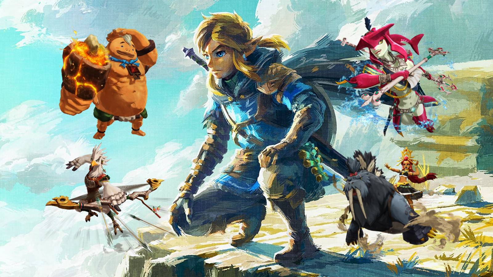 age of calamity yunobo riju sidon teba