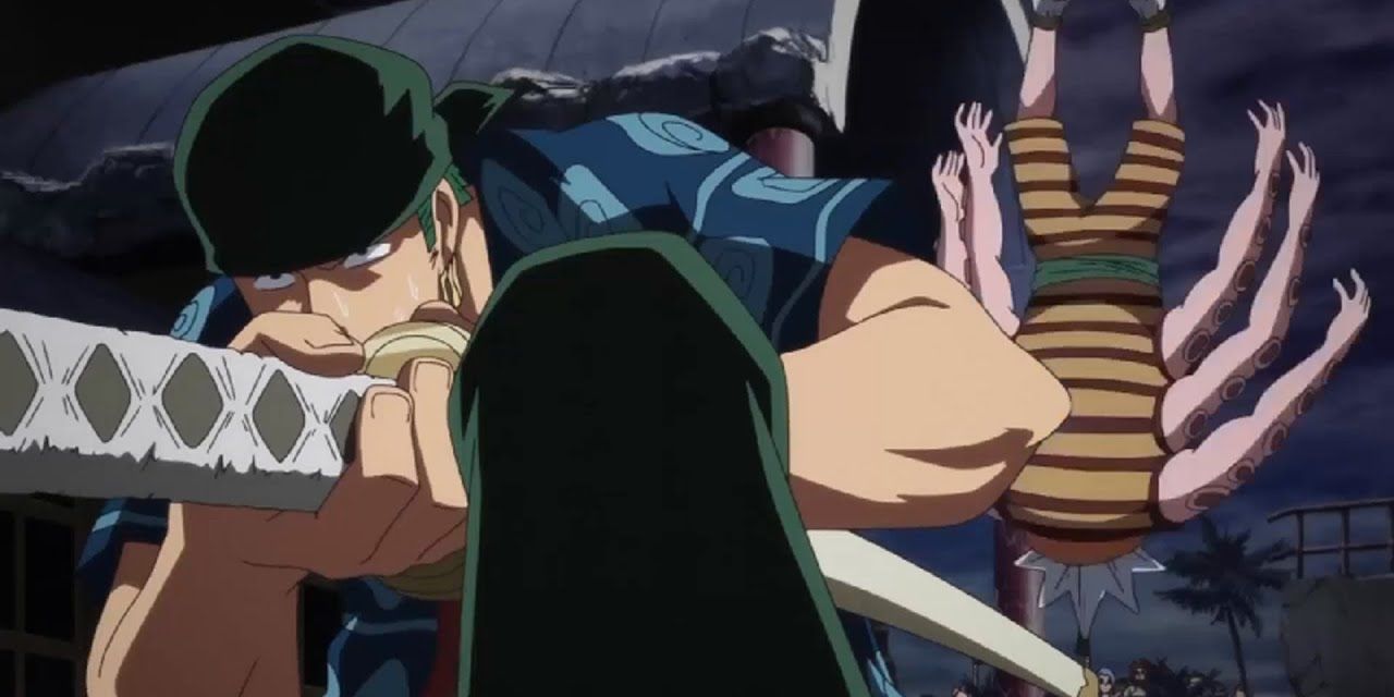 Zoro defeats Hachi