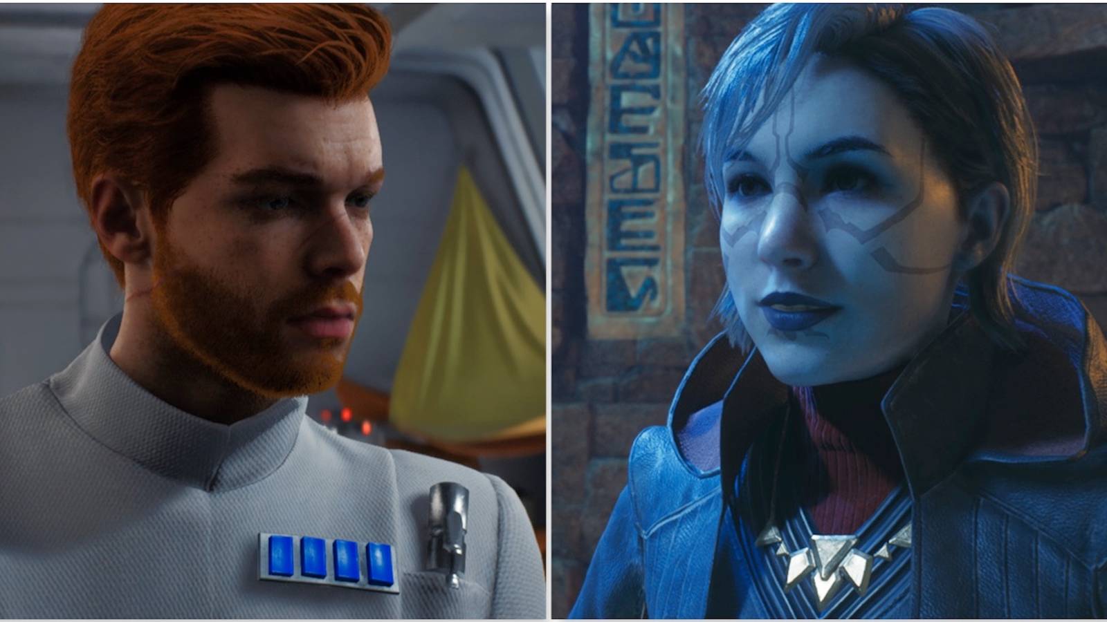 Cal and Merrin in Star Wars Jedi Survivor