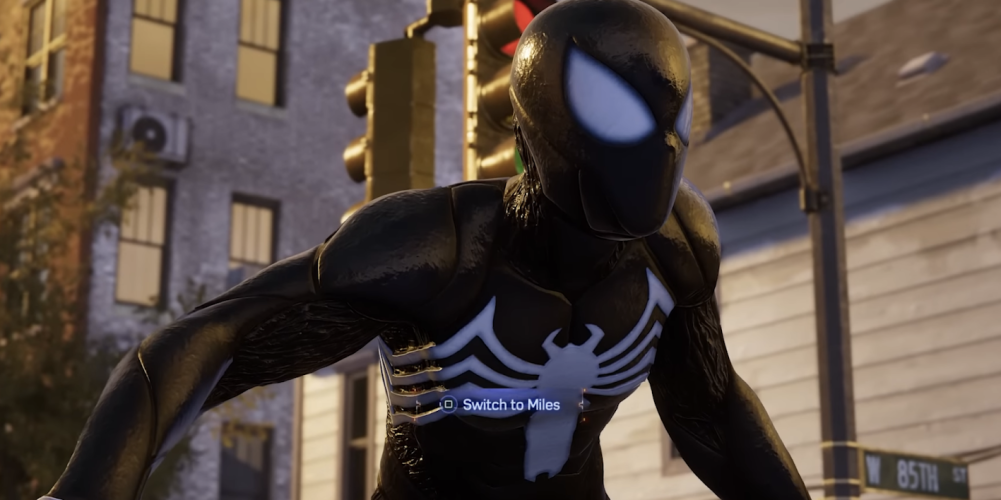 black suit spider-man switch to miles 