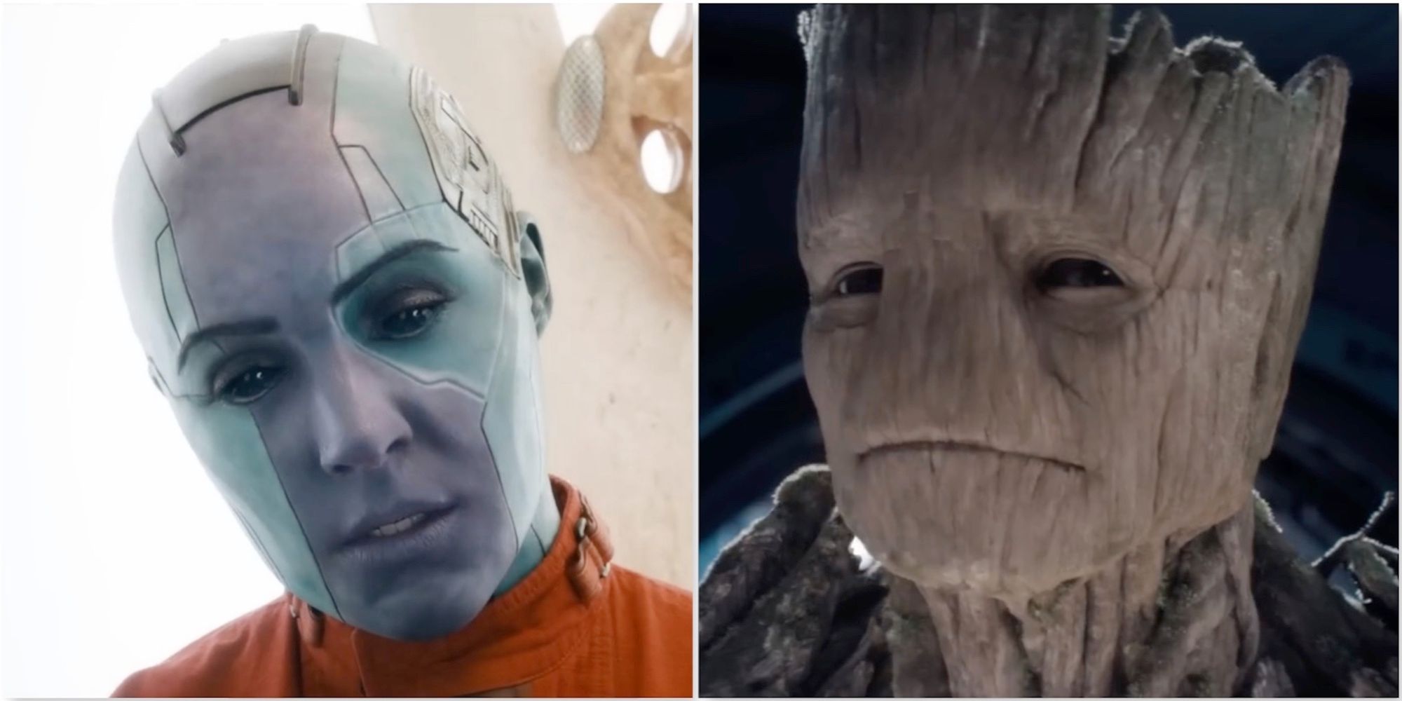Nebula and Groot in Guardians of the Galaxy Vol. 3