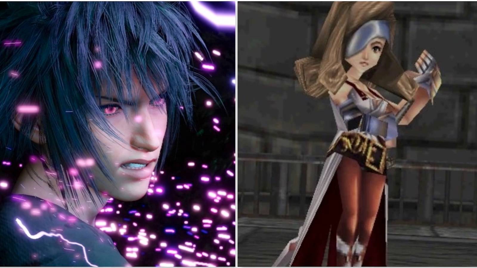 Noctis from Final Fantasy 15 and Beatrix from Final Fantasy 9