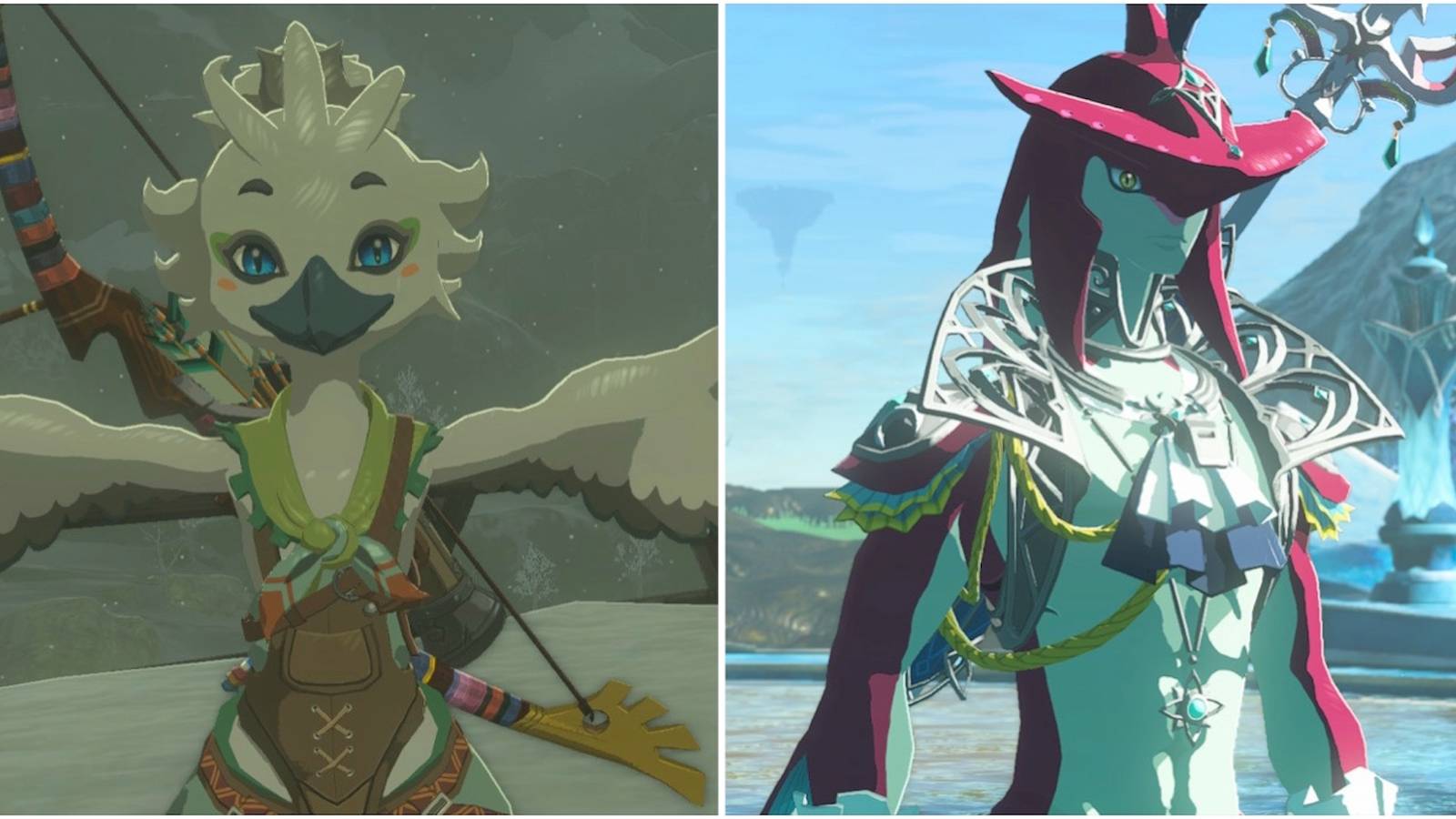 Tulin and Sidon in The Legend of Zelda Tears of the Kingdom
