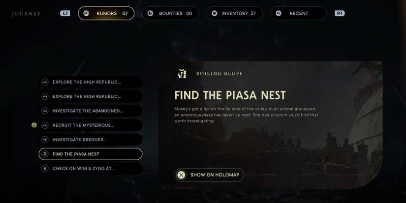 The Find the Piasa Nest Rumor in Star Wars Jedi: Survivor