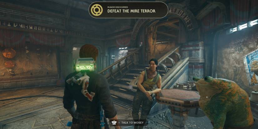 Cal speaks to Mosey in Star Wars Jedi: Survivor