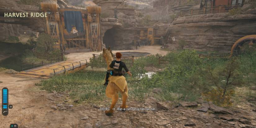 Cal rides a Nekko in Star Wars Jedi: Survivor