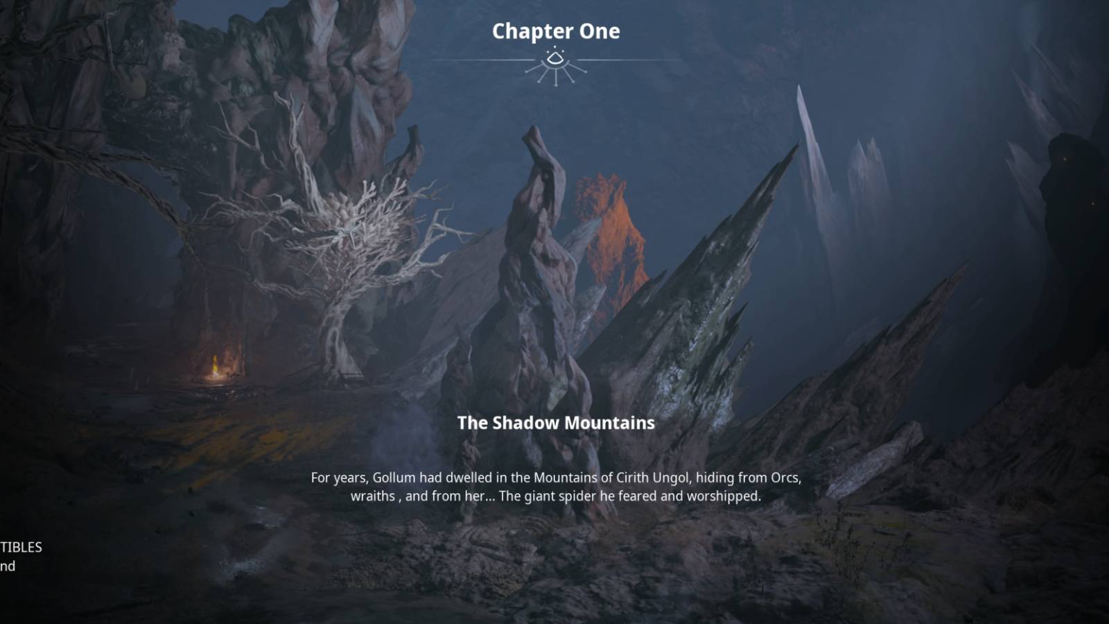 The Shadow Mountains (Chapter 1) in The Lord of the Rings: Gollum