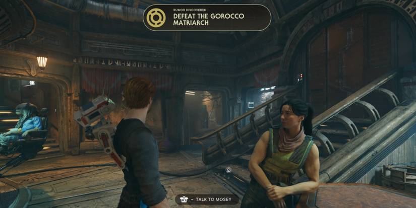 Cal speaks to Mosey in Star Wars Jedi: Survivor