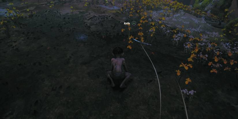 Gollum finds a knife in The Lord of the Rings: Gollum