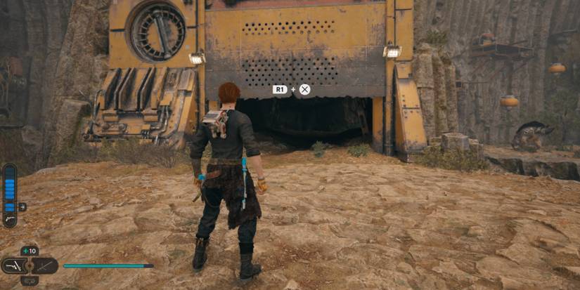 Cal uses Force Lift on a door in Star Wars Jedi: Survivor