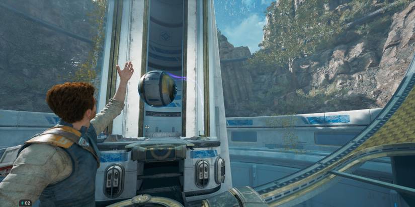 Cal aims an orb at an Orb Amplifier in Star Wars Jedi: Survival
