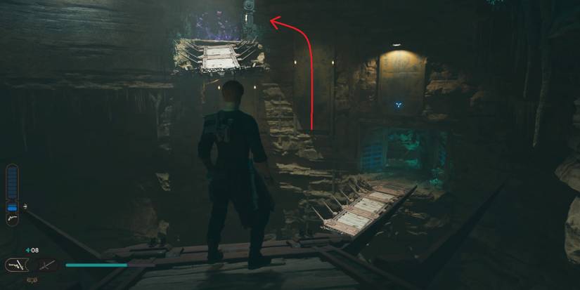 Cal explores the Phon'Qi Caverns in Star Wars Jedi: Survivor