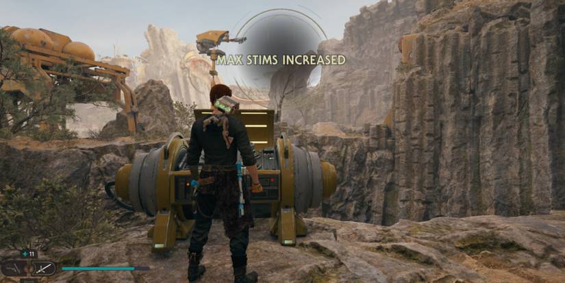Cal opens a Stim chest in Star Wars Jedi: Survivor