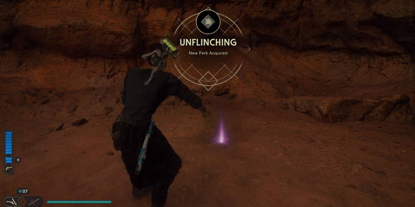 Cal finds the Unflinching Perk in Star Wars Jedi: Survivor