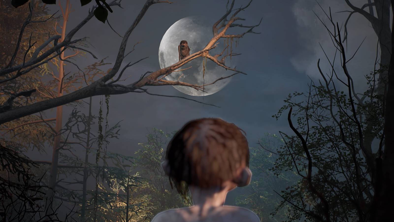 Gollum sees Little One in a tree in The Lord of the Rings: Gollum