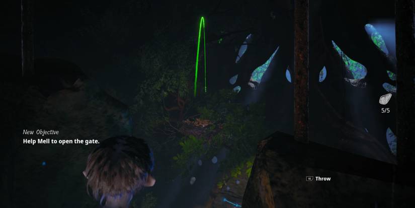 Gollum aims a rock at a bird nest in The Lord of the Rings: Gollum