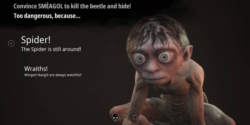 Convincing Smeagol in The Lord of the Rings: Gollum