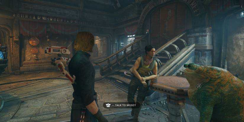 Cal speaks to Mosey in Star Wars Jedi: Survivor