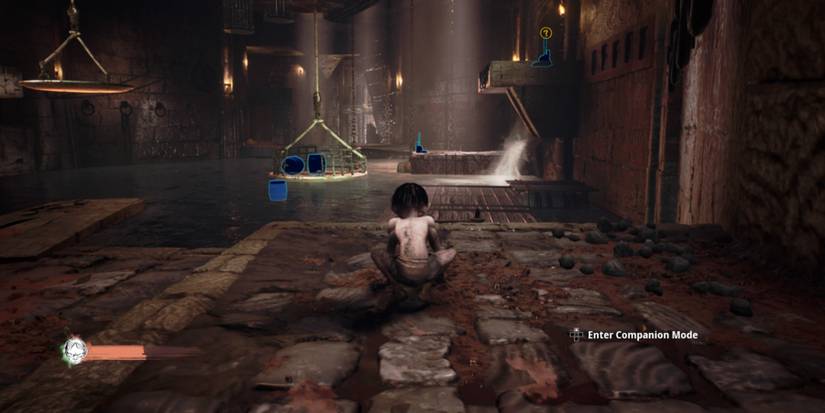 Gollum stares into the Sewers in The Lord of the Rings: Gollum