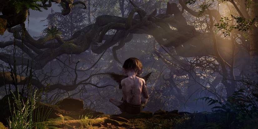 Gollum strangles Little One in The Lord of the Rings: Gollum