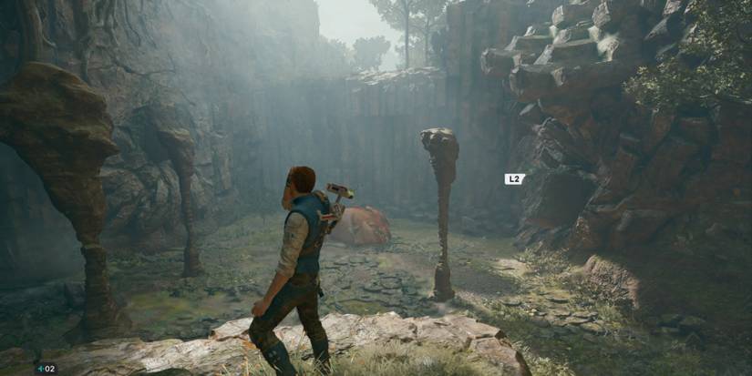 Cal finds a sleeping Bilemaw in Star Wars Jedi: Survivor